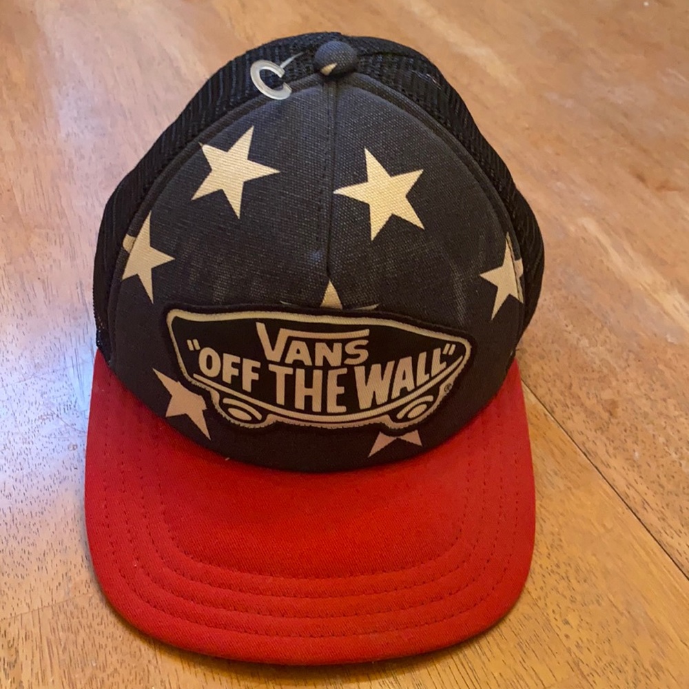 Vans Off the Wall trucker hat with stars & vans logo on front super nice one sz